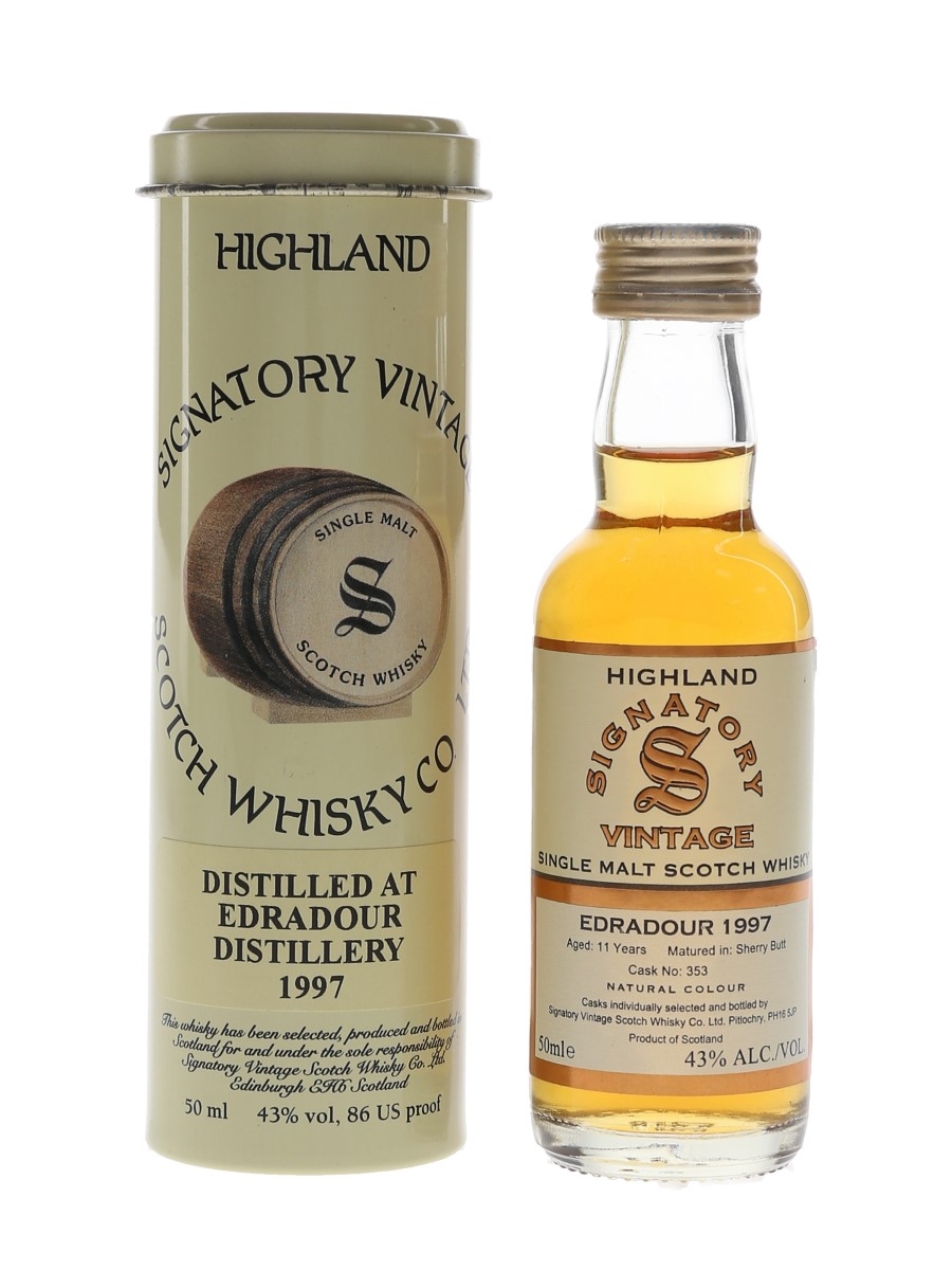 Edradour 1997 11 Year Old Signatory Vintage 5cl / 43%