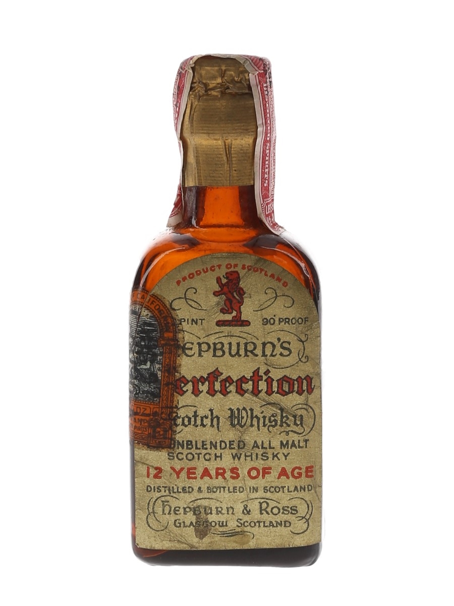 Hepburn's Perfection 12 Year Old Bottled 1930s - Horton & Converse 4.7cl / 45%