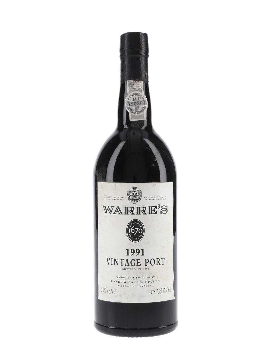Warre's 1991 Vintage Port Bottled 1993 75cl / 20%