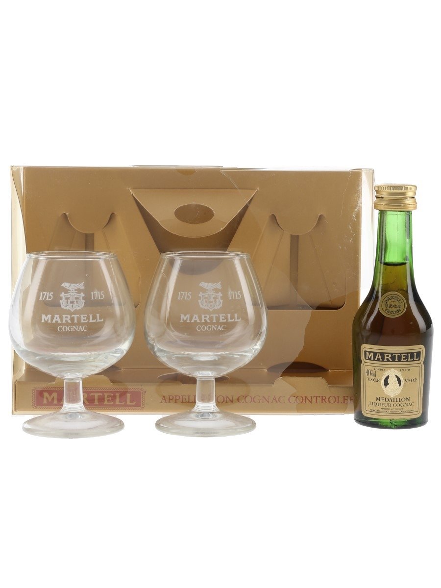 Martell Medaillon VSOP Glasses Gift Pack - Lot 104622 - Buy/Sell Spirits Online