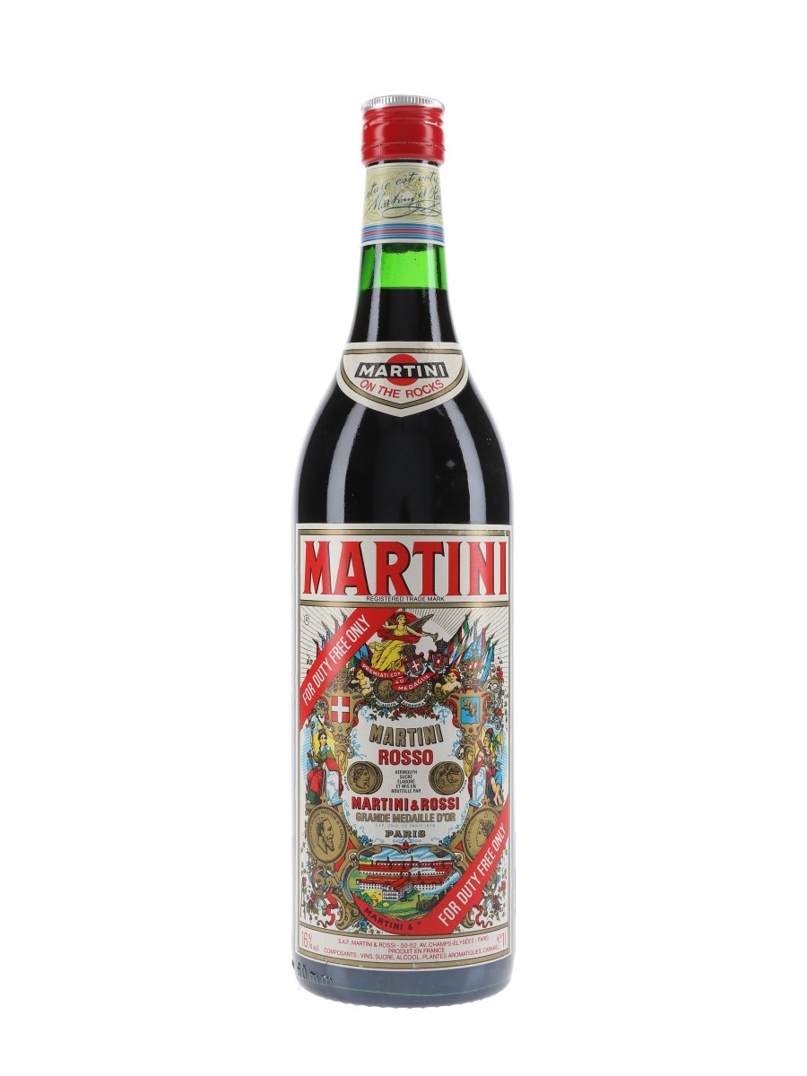 Martini Rosso Vermouth Bottled 1980s - Duty Free 100cl / 16%