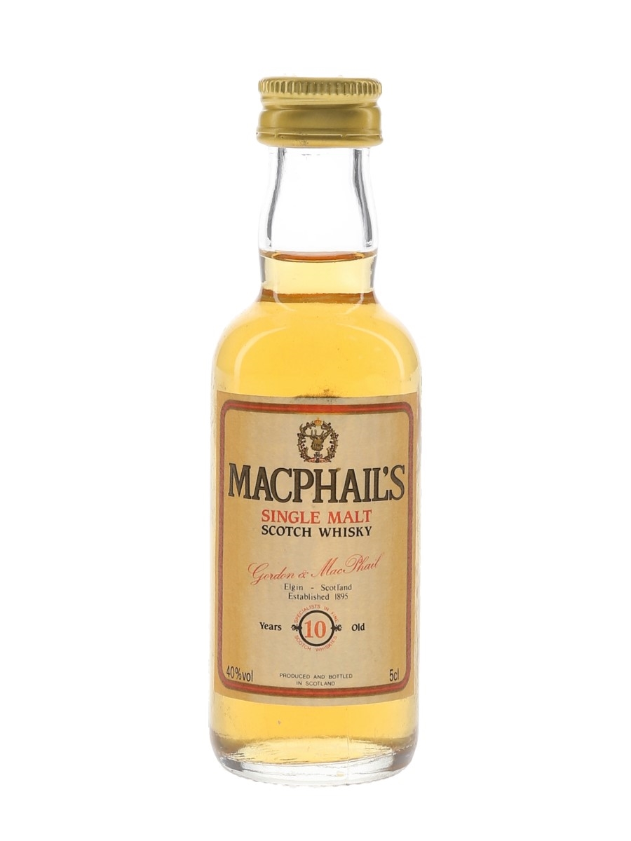 MacPhail's 10 Year Old Bottled 1990s - Gordon & MacPhail 5cl / 40%