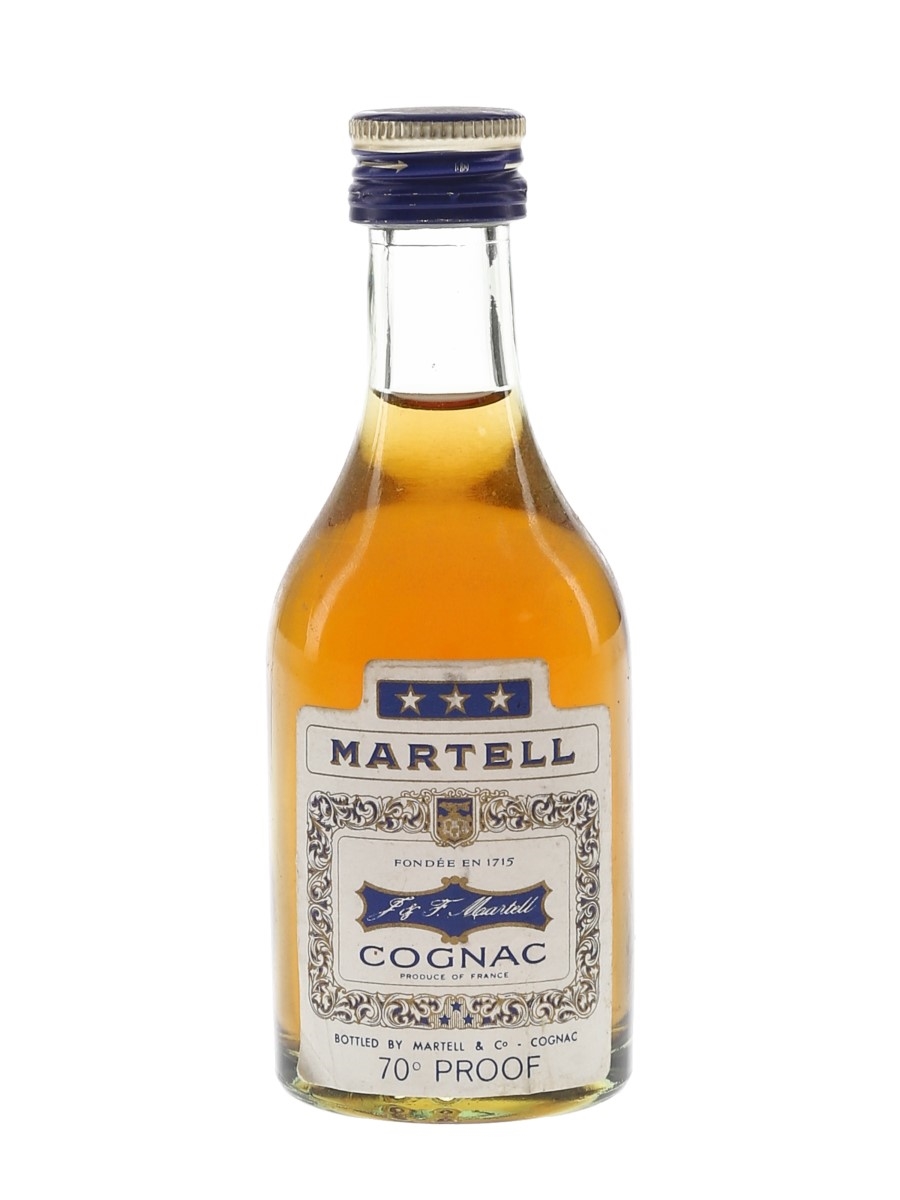 Martell 3 Star Bottled 1970s 5cl / 40%