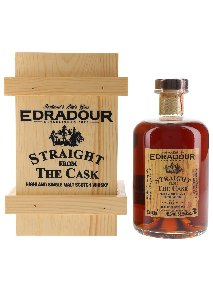 Edradour 2008 10 Year Old Straight From The Cask Bottled 2018 50cl / 58.3%